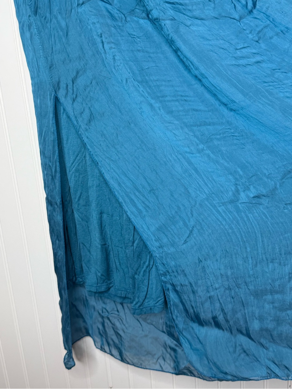 Meo Meli Washable Silk Blend Maxi Dress with Side Slits and Lining One Size - Picture 5 of 14